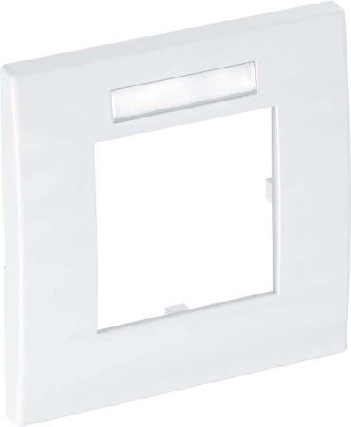 OBO Bettermann Vertr Abdeckrahmen 1fach 84x84mm rws AR45-BF1 RW NEU