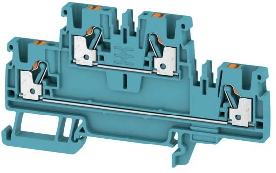 Weidmüller feed-through terminal 0.14-2.5 qmm, blue A2T 2.5 BL NEW