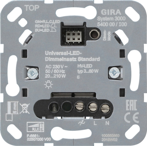 Gira Uni LED dimming insert standard 540000 NEW