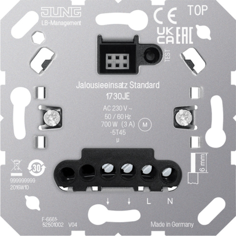 Jung Jalousieeinsatz Standard 1730 JE NEU