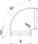 OBO Bettermann Vertr Bend 90 degrees 60x100mm RBM 90 610 FS NEW