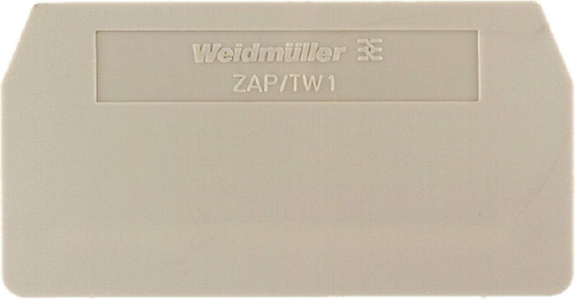 Piastra terminale Weidmüller 59.5x2x30.5mm ZAP/TW 1 NUOVO