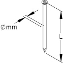 Kleinhuis steel nail hardened 662V/40 NEW