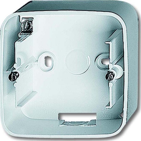 Busch-Jaeger surface-mounted housing 1f. ws with base plate 1701-214 NEW