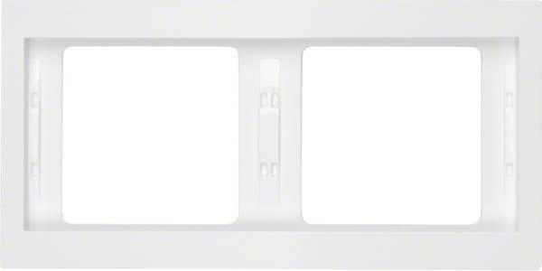 Berker frame 2f. pws horizontal 13637009 NEW