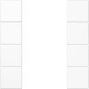 Jung Tastensatz, 4fach komplett LS 504 TSA WW NEU