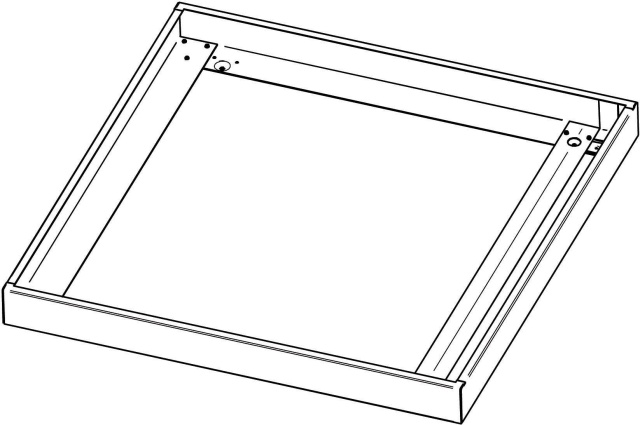 Prestaties in licht Opbouwframe FL625LED EL RAL9016 86256010 NIEUW