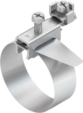 Kleinhuis earthing strap clamp with connection ring 37/1 NEW