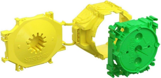 Kaiser Gerätedose 2-tlg.EB-Öffn.D=60mm 1255-01 NEU