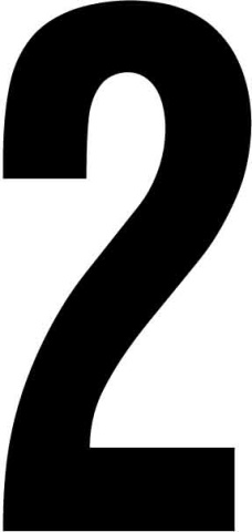 RZB Zimmermann cifra "2" bw 100mm 99222.013.2 NUOVO