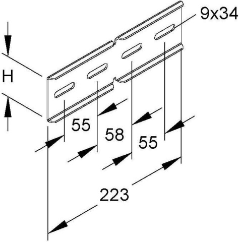 Conector angular Niedax KWV 60 S NUEVO