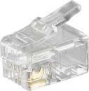Wentronic Connecteur RJ10 Câble plat mâle,4...