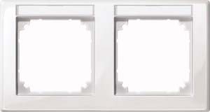 Merten frame 2f.pws/gl w.inscriptie houder 471219 NEW