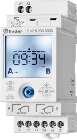 Finder timer 2 changeover contacts, 16A 12.62.8.230.0000 NEW