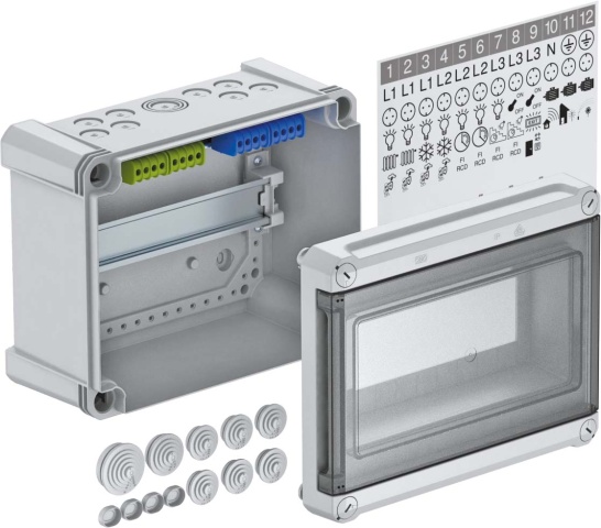 OBO Bettermann Vertr Petit tableau de distribution pour max. 9 TE SDB 09 PS NOUVEAU