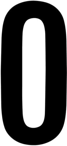 RZB Zimmermann cifra "0" bw 100mm 99222.013.0 NUOVO