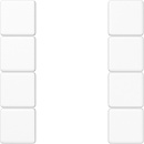 Jung Jeu de touches, 4x complet A 504 TSA WW NEUF