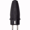 Merten rubber SCHUKO plug sw 16A AC 250V 122151 NEW