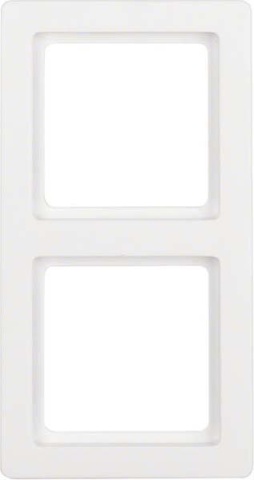 Berker frame polar white, velvet 2-fold 10126089 NEW