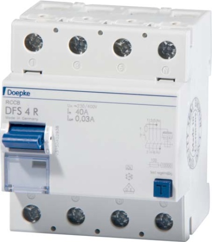 Interruptor Doepke RCD DFS4 063-4/0,03-A R NUEVO