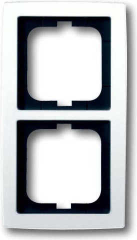 Busch-Jaeger cornice 2-fold studio bianco, solo 1722-84 NUOVO