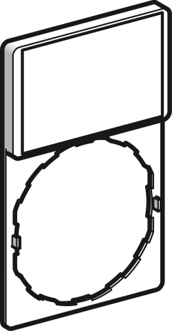 Schneider Electric Label holder 30x50 flat ZBY6101 NEW