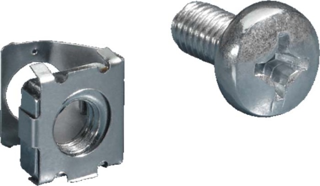 Tuerca de resorte Rittal M6 con 6 redondos interiores T30 DK 7000.990 (VE50) NUEVO