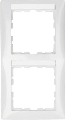 Berker frame 2f. pws/gl w.labelveld 10128919 NIEUW