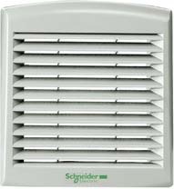 Schneider Electric Outlet Filter 92x92mm RAL7035 NSYCAG92LPF NEW