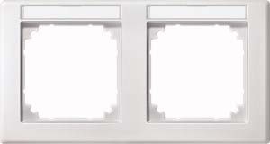 Merten frame 2f.pws w.inscriptie houder 473219 NIEUW