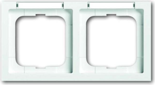 Busch-Jaeger Cadre double blanc, inscription horizontale 1732-184 NSK NEUF