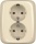 Busch-Jaeger SCHUKO double socket outlet 202 EUJ-212 NEW