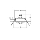 Brumberg Leuchten Inbouw armatuur 50W leds 00219122 NIEUW