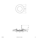 EVN Lichttechnik Panel LED empotrado ws 4W 3000K 85mm rd. LP RW 083502 NUEVO