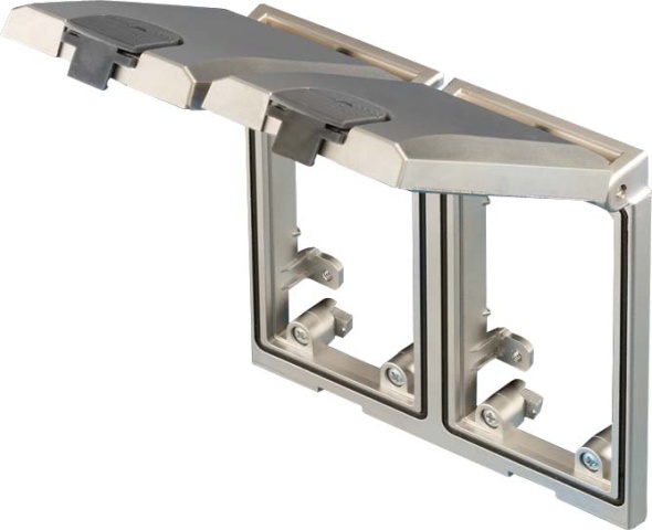 Marco de montaje Rittal, doble con tapa metálica SZ 2482.330 NUEVO