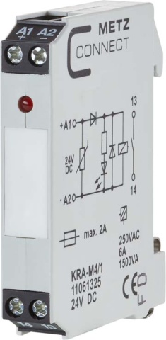 Metz Connect Module de couplage 1S KRA-M4/1 24DC NOUVEAU