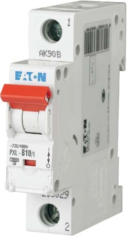Eaton (Instalación) LS-Switch w.Beschrift. B 10A, 1p PXL-B10/1 NUEVO