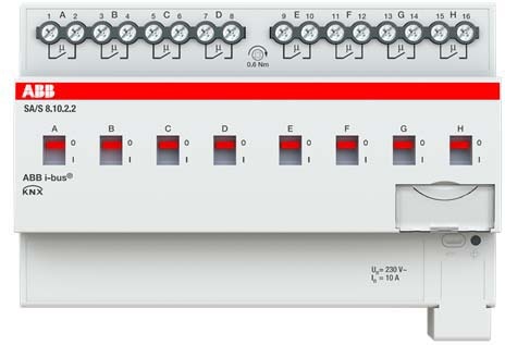 ABB Stotz S&J Actionneur de commutation octuple, 10A, REG SA/S8.10.2.2 NOUVEAU
