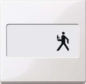 Merten Wippe pws/gl mit Schriftfeld 432319 NEU