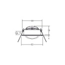 Brumberg Leuchten Spot LED encastré 3000K blanc dimm. 40363073 NOUVEAU