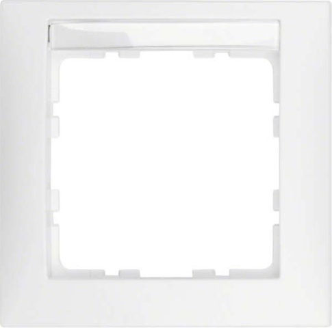 Berker frame 1f.pws/matt w.pole do etykietowania 10119919 NOWOSC