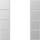 Juego de pulsadores Jung, 4 elementos completos AL 2504...