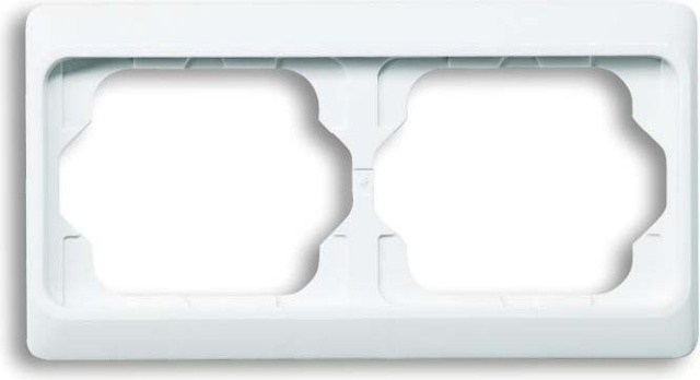 Busch-Jaeger Cadre double blanc studio, balance. 1722 KA-24G NOUVEAU