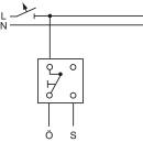 Busch-Jaeger Push-button change-over contact, AP 2621 W-53-206 NEW
