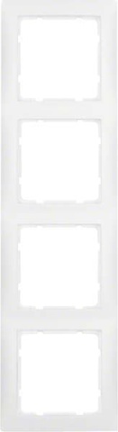 Berker frame 4f.pws matt vertical/horizontal 10149909 NEW