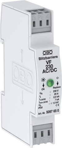 OBO Bettermann Vertr Lightning barrier 230V AC VF230-AC/DC NUEVO