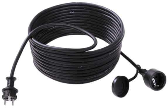 Bachmann Rallonge à contact de protection 3p.,5m,sw 343.170 NOUVEAU