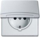 Busch-Jaeger Insert de prise de courant Schuko IP44 alu...