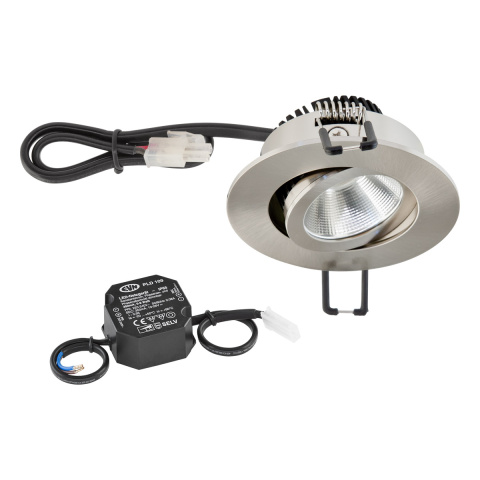 EVN Lichttechnik P-LED inbouw plafond armatuur 3000K 230V rond eds PC20N61302 NEW