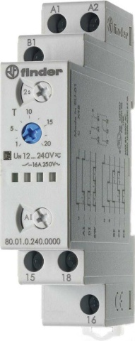 Finder Multifunction Time Relay 12-240V AC/DC,1W,16A 80.01.0.240.0000 NEW